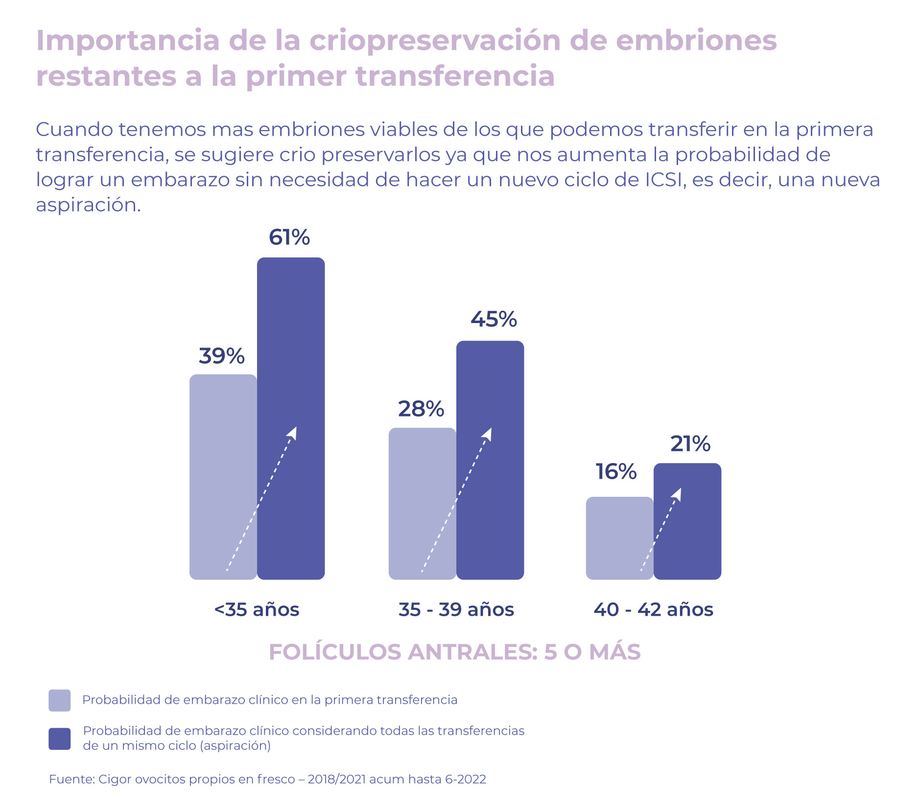resultados criopreservación de embriones Cigor